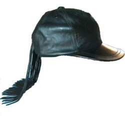 Kožená kšiltovka klobouk