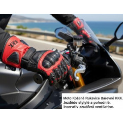 rukavice červené 95 moto
