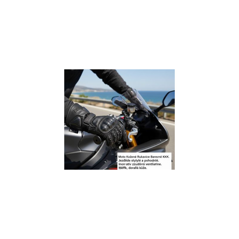 Kožené rukavice černé 95 moto Kožené rukavice černé 95 moto